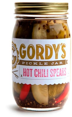 For the foodie: 16-ounce jar of hot chili spears, $10 at <a href="http://www.gordyspicklejar.com/product-hot-chili-spears/">Gordy’s Pickle Jar</a>.
