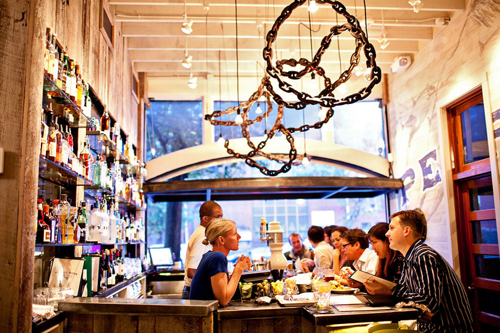 The bar at Pearl Dive, a 14th Street hot-spot. Photograph by Scott Suchman.