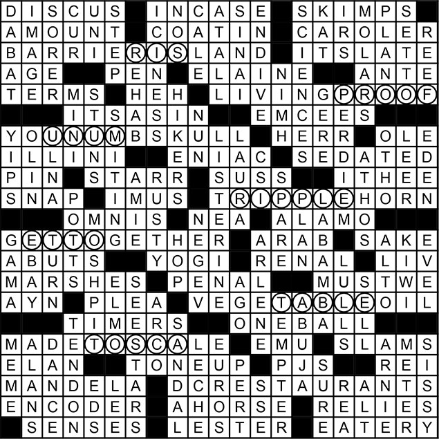 Crossword on Chess Openings 1 (+Answers)