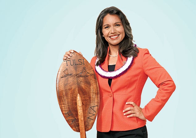 Gabbard is the first Hindu and American Samoan elected to Congress. 