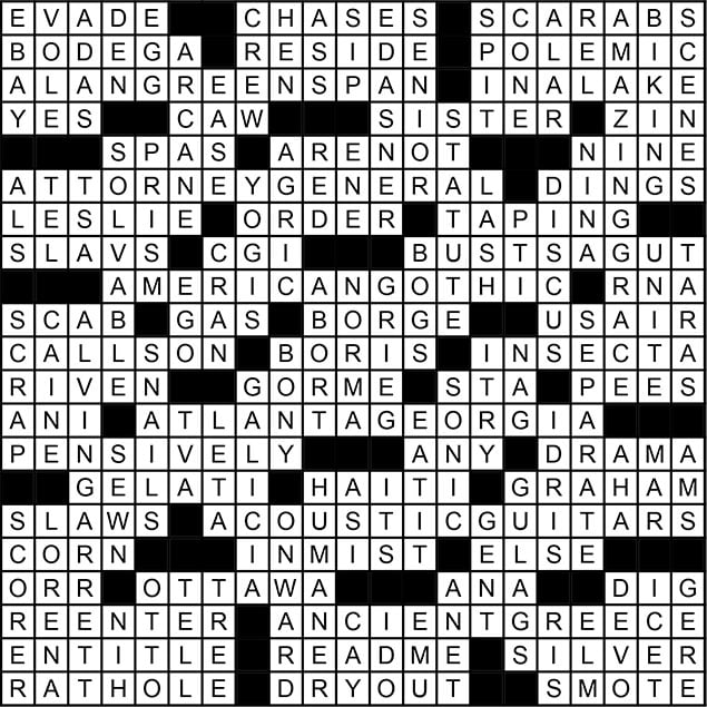 October 2014 Crossword Puzzle Answer Key Washingtonian Dc