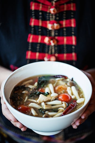 THIPKHAO_020 copy-1.jpg - Washingtonian Warm up with a bowl of hot and sour soup from Thip Khao. Photograph by Scott Suchman.