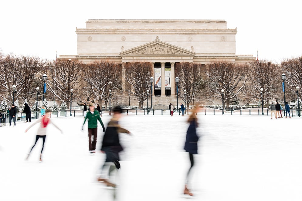 Sculpture Garden Ice Rink Washingtonian Dc