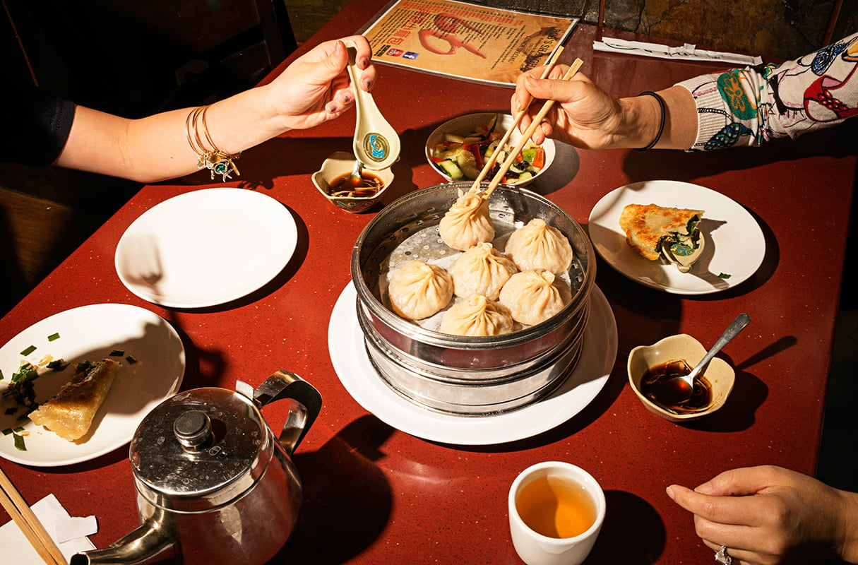 Bob's Shanghai soup dumplings. Photograph by Scott Suchman
