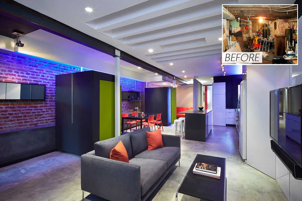 Before & After: See Inside This Basement-Turned-Bachelor-Pad
