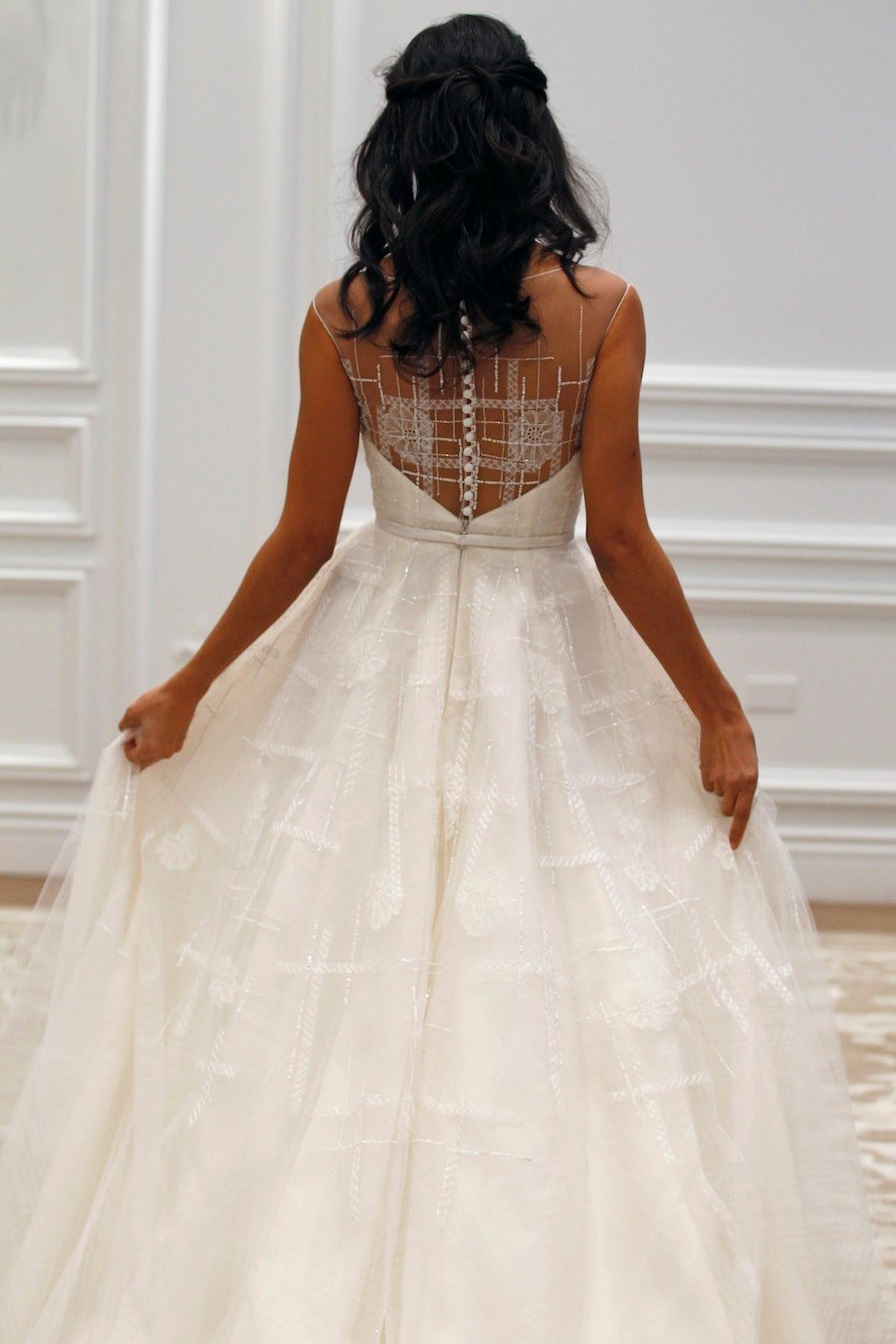 plaid wedding dress