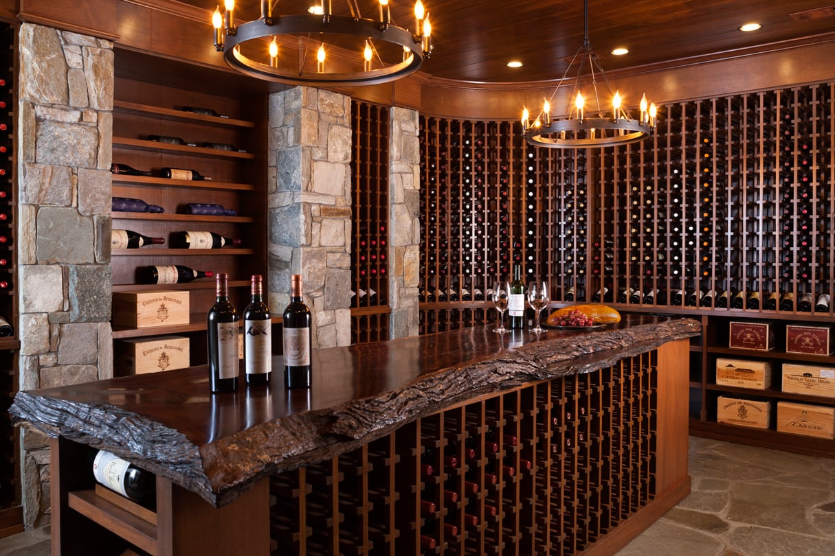 Inside a Basement Wine Cellar That Can Stash Over 4,000 Bottles