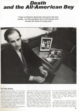 Joe Biden 1974 Profile Kitty Kelley