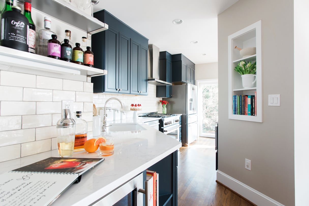 This Kitchen Renovation Updated a Plain, White Space Into a Classy Entertaining Area