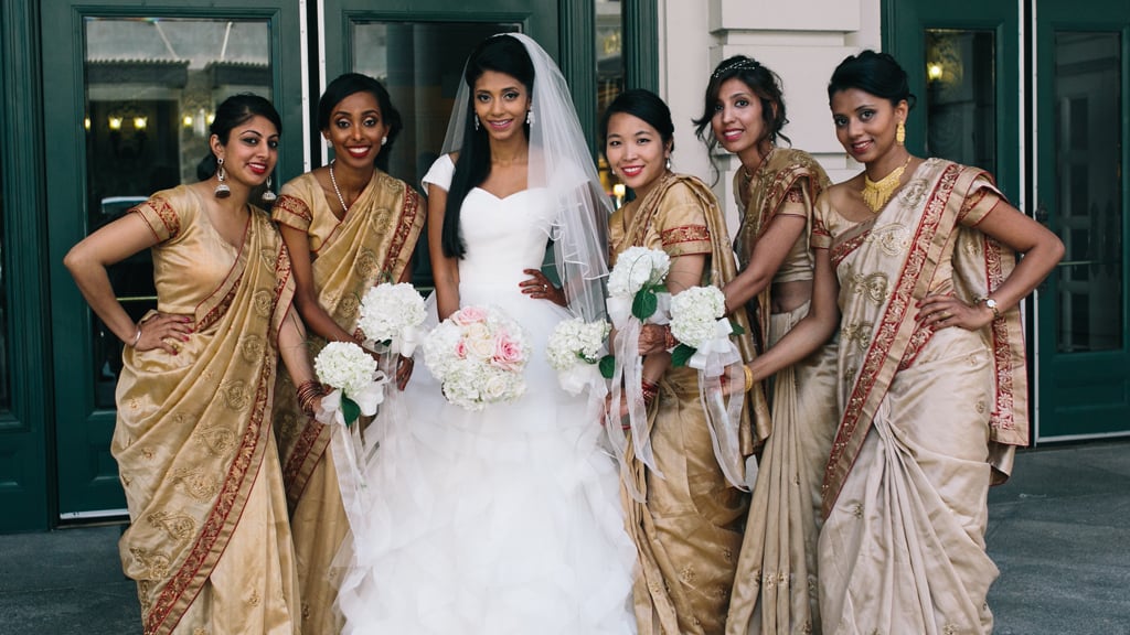 bridesmaids saris