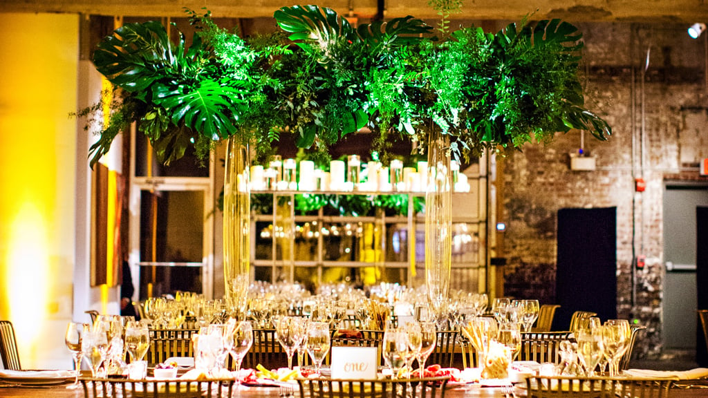 modern urban jungle wedding