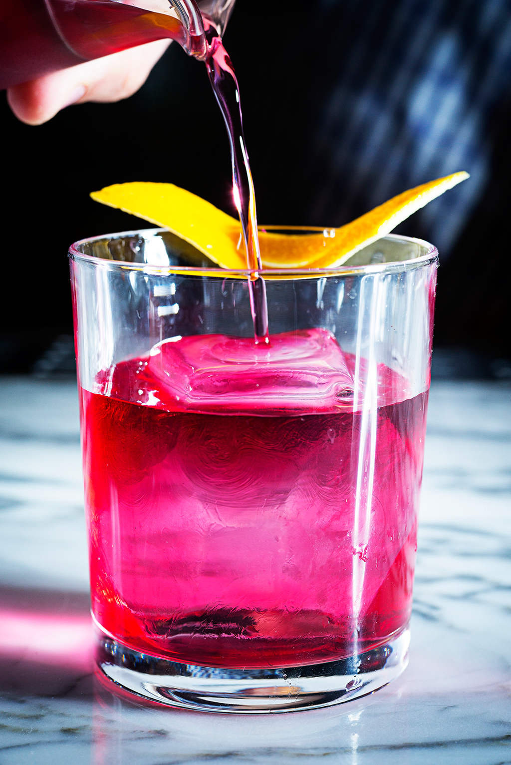 MASSERIA_004 - Washingtonian Masseria's vegetal riff on a Negroni. Photo by Scott Suchman.