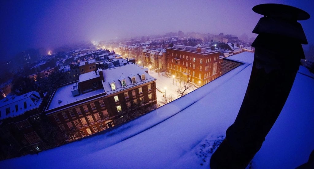 A rooftop in Dupont Circle looking north to Adam's Morgan. Photograph courtesy of Julius Gwyer.