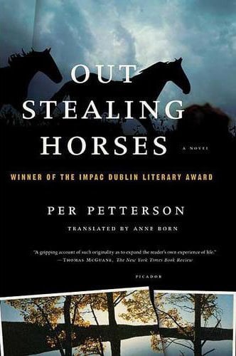 The cover for Out Stealing Horses. 