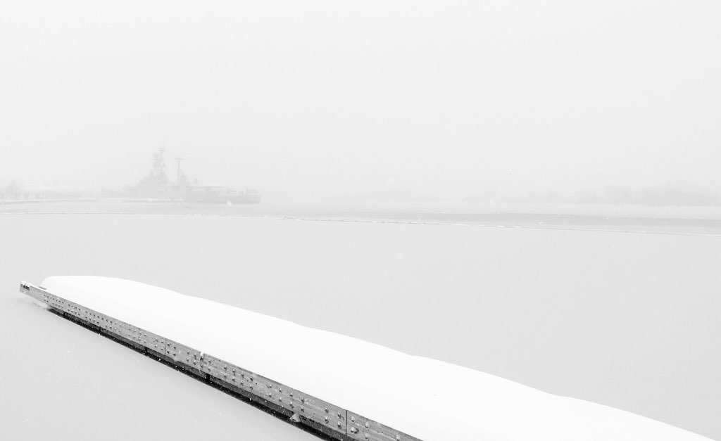 The USS Barry shot this morning from the Washington Navy Yard. Photo courtesy of Adam Wells.