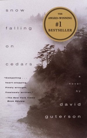 The cover for Snow Falling on Cedars.