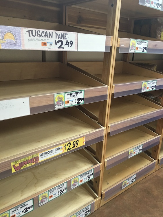 The bread aisle at Foggy Bottom's Trader Joe's. Photo courtesy of Kelly Hires. 