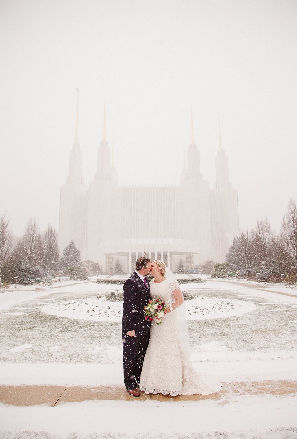 washington dc blizzard wedding