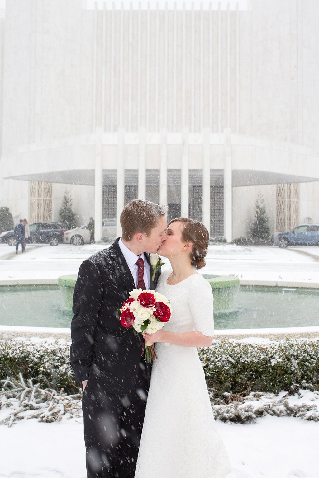 Washington DC snowstorm wedding jonas