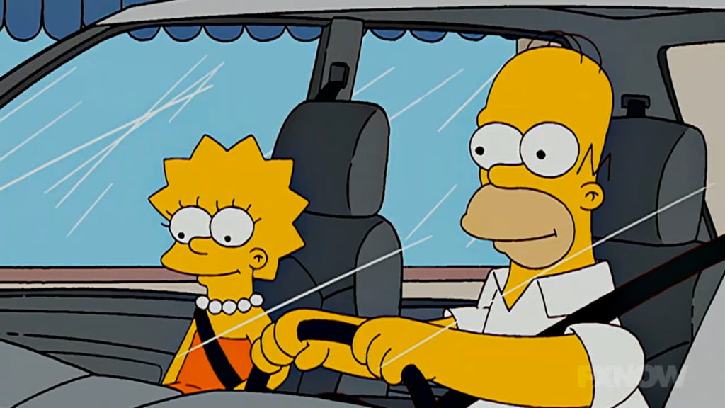 Lisa and Homer, enjoying Terry Gross. Screenshot via FXNOW.