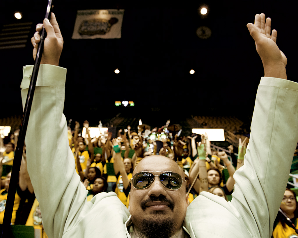 Inside our March 2016 issue: Last year, George Mason University's Green Machine was named America's number-one pep band. And much of the credit goes to its director, an outlandish character named Doc Nix. Photograph by Susana Raab.