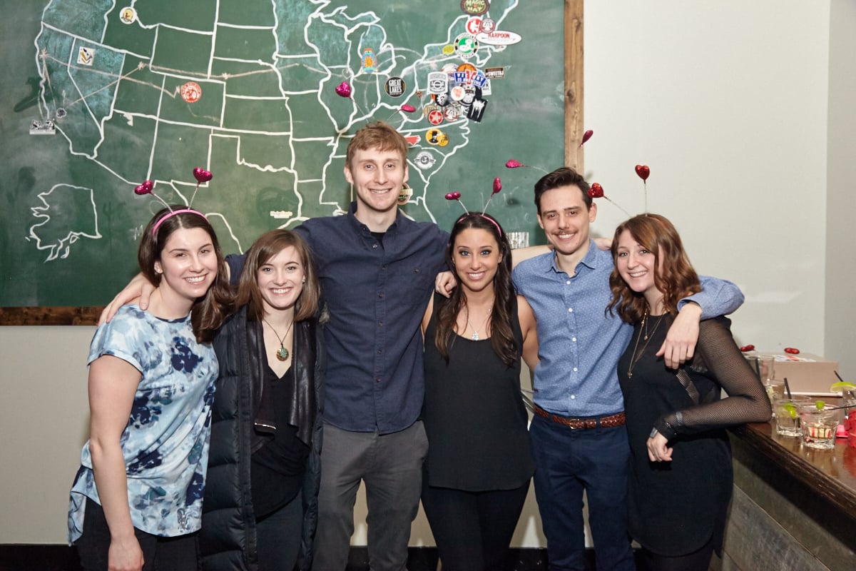 Ali Follman, Sarah Lindner, Jackson Knapp, Jessi Taff, Philip Garrity, and Alyssa Hochberg. 