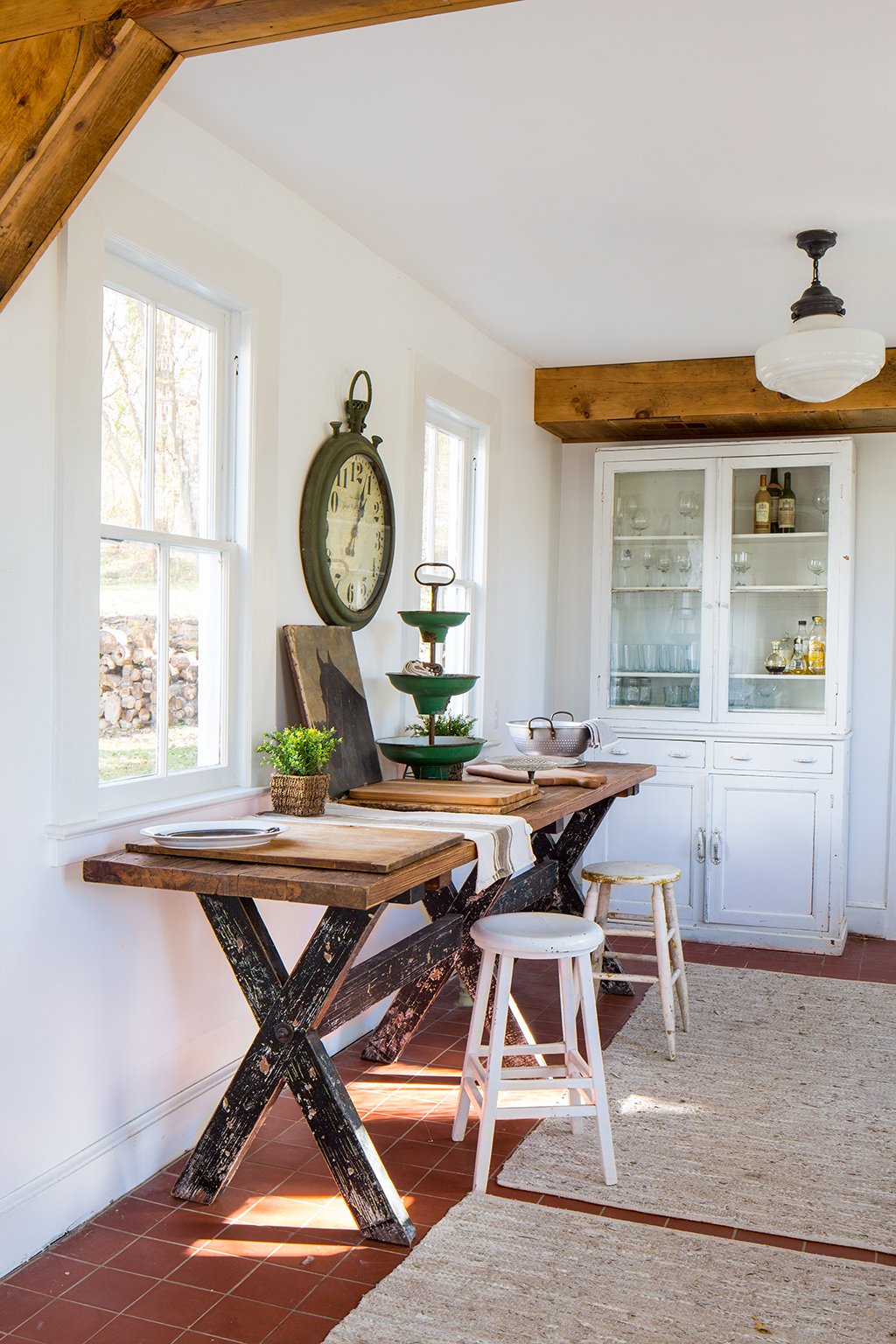 bluemonthome_kitchenworkspace - Washingtonian Bluemont, Virginia mansion. Photograph by Dan Chung.
