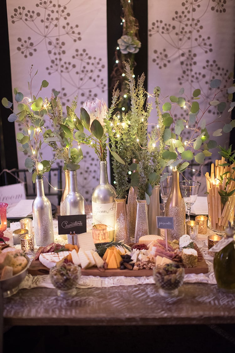 Amphora Catering set up a magical display of treats for guests to view. 