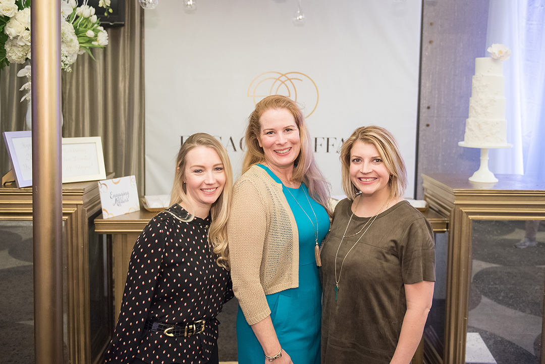 The Engaging Affairs team created a striking gold tablescape to show off their planning expertise.