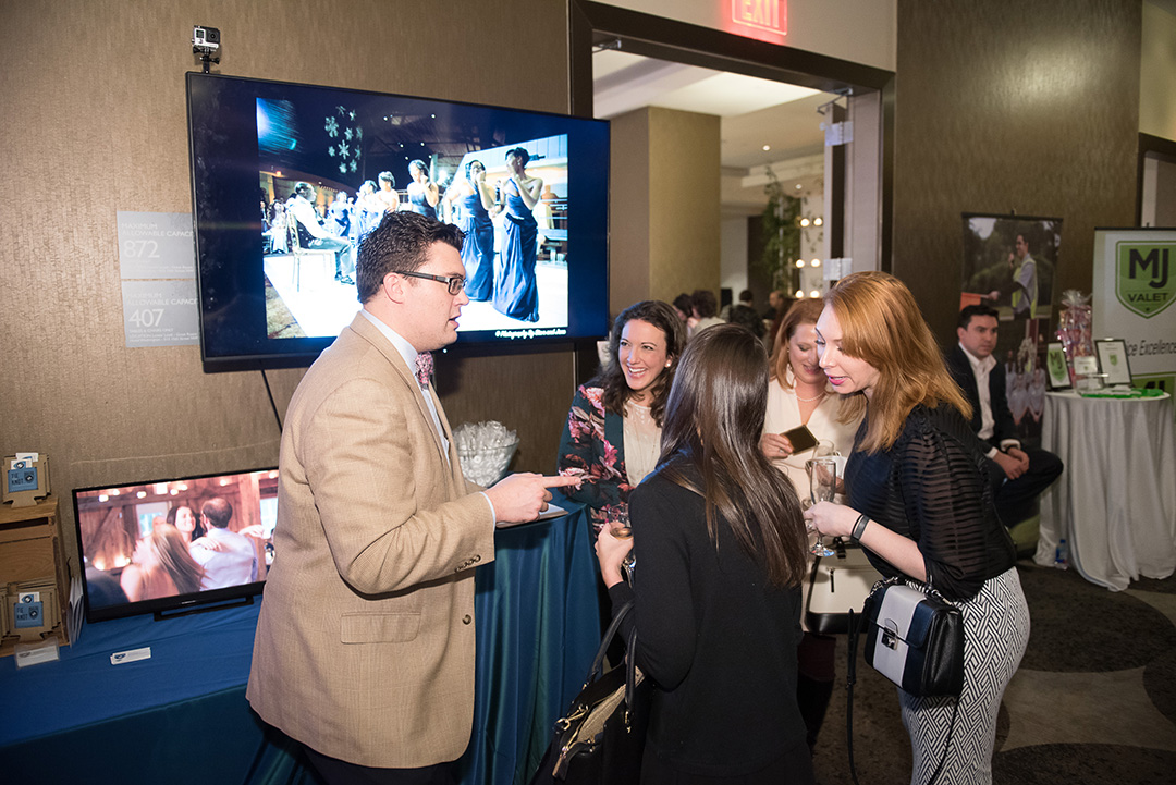 Bruce Pike from Bruce Pike Productions talked with guests at the show. 