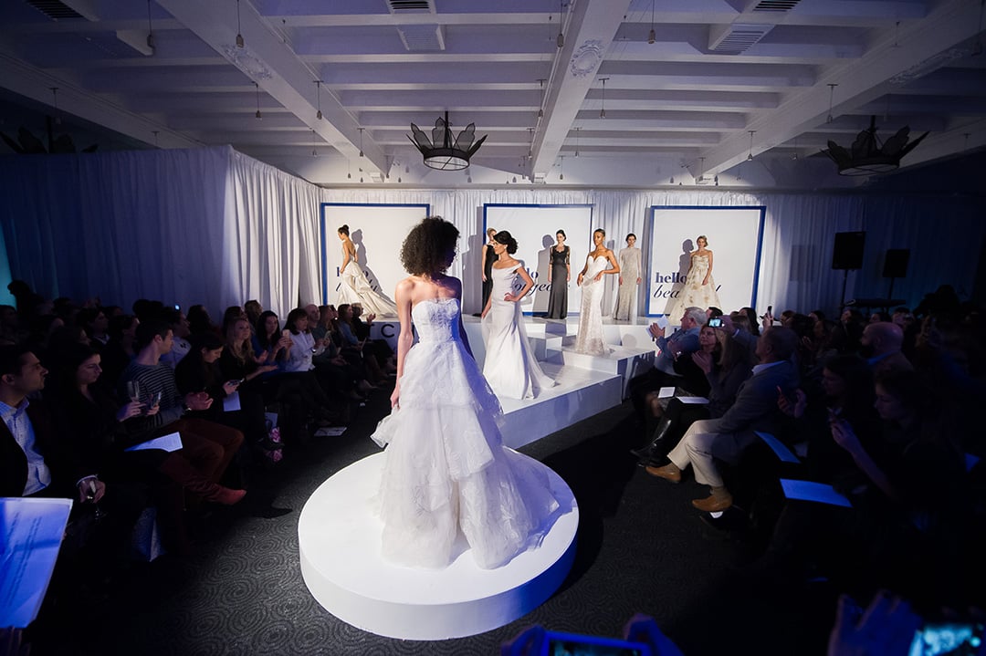 Guests were in awe of the stunning wedding gowns from Hitched Bridal Couture.