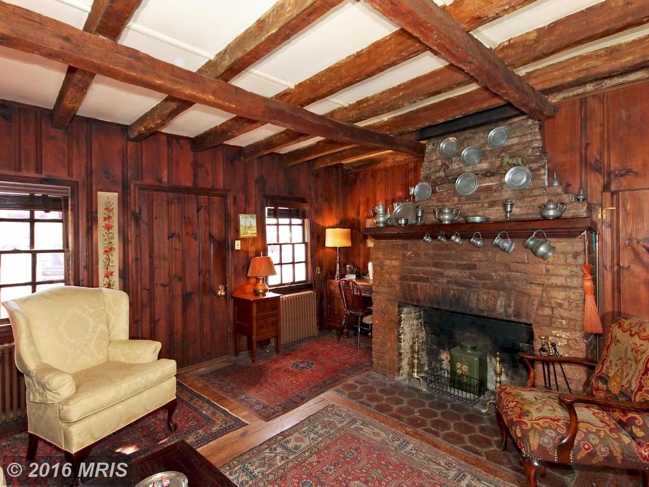 Imagine the living room with crisp white walls. 