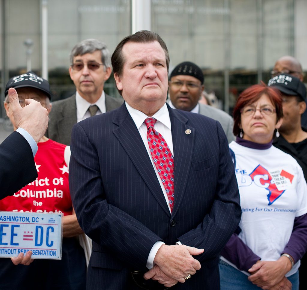 DC shadow Senator Michael Brown. Photograph by Bill Clark/Getty Images.