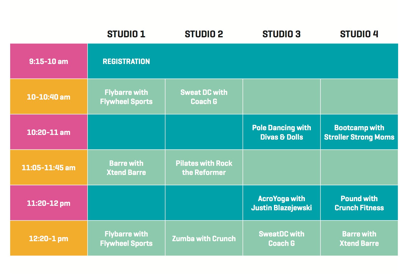 Schedule of Events