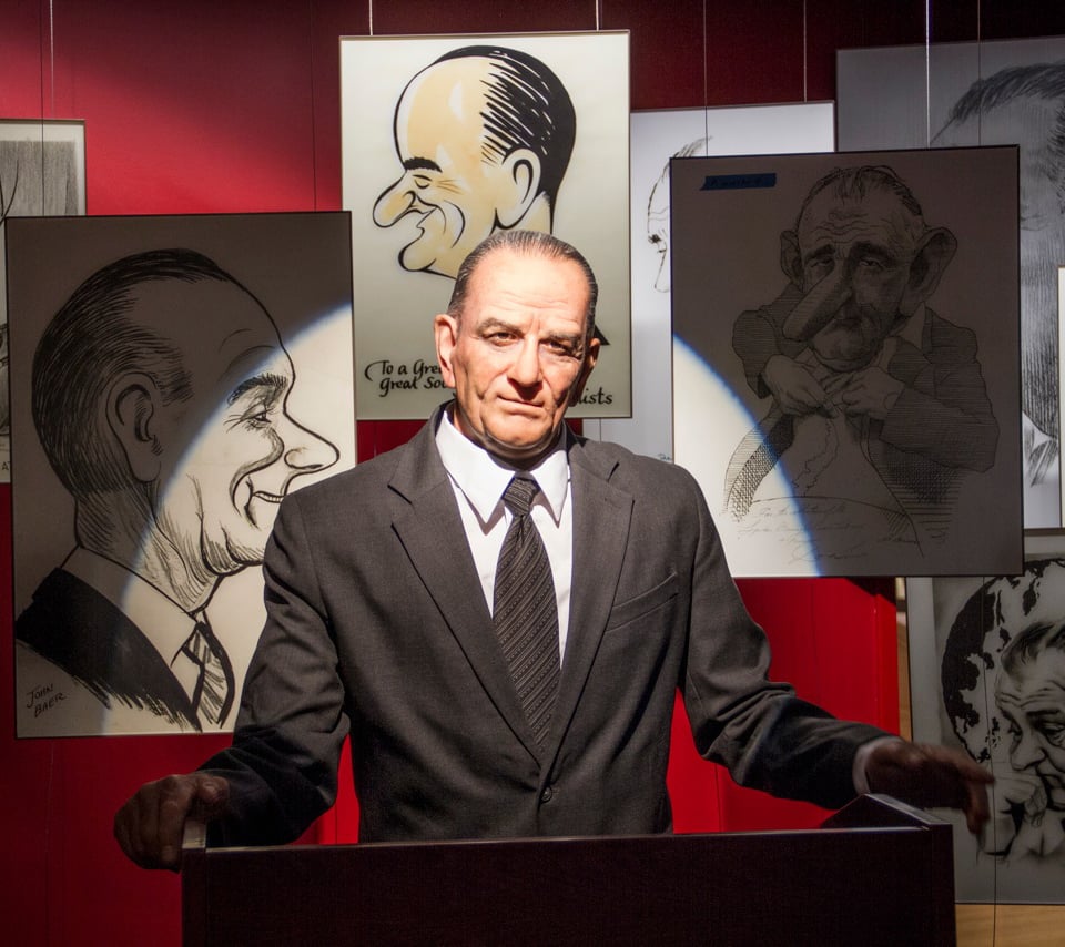 austintexastravelguide_lbjanimatronic - Washingtonian Austin, Texas. The LBJ library's animatronic chief executive. Photograph courtesy of LBJ Presidential Library.