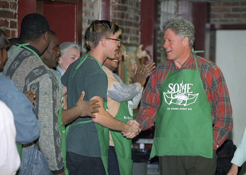 clinton - Washingtonian So Others Might Eat, homelessness