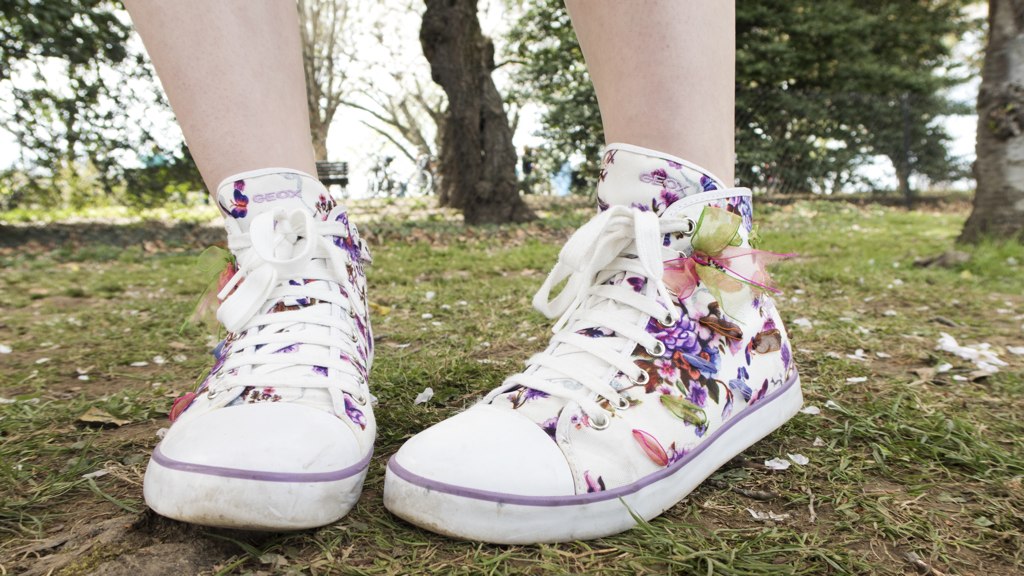 Cherry blossom kicks because, why not?