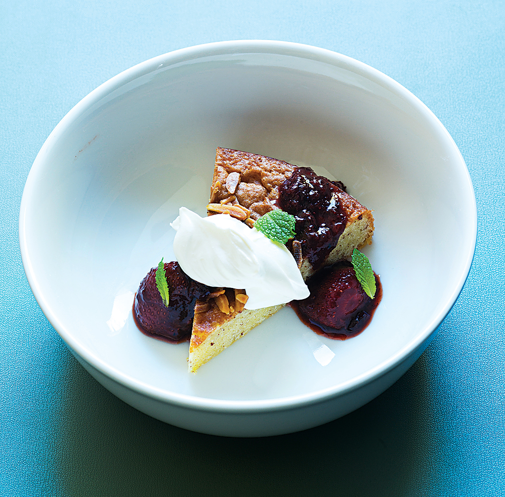 Almond cake at Tail Up Goat. Photograph by Scott Suchman.