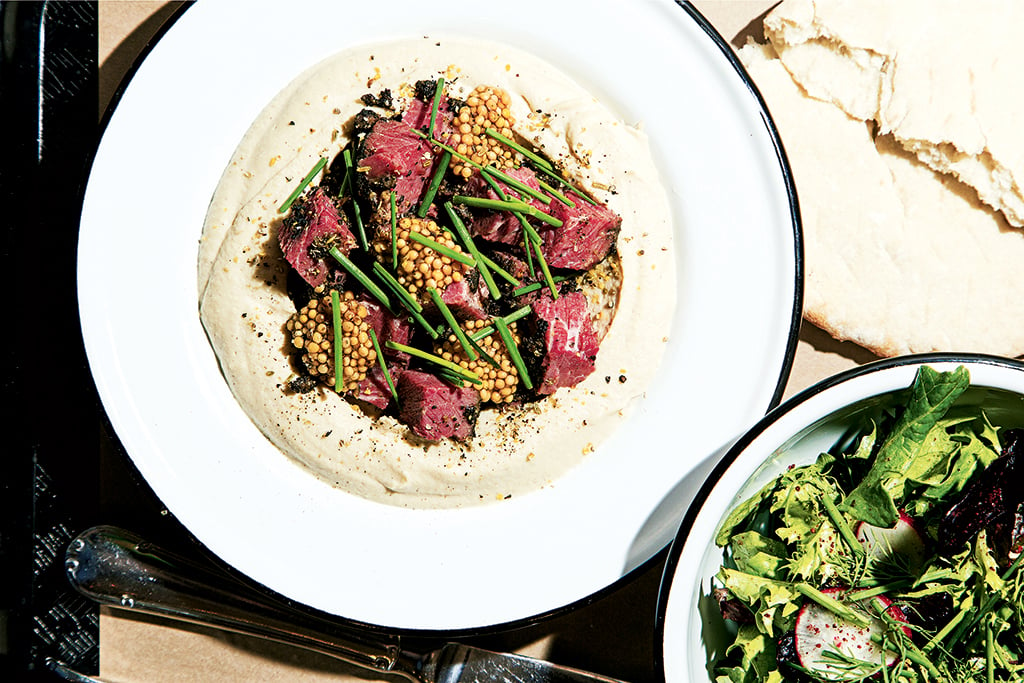 New Restaurants in DC. Hummus with pastrami and pickled mustard seeds at Dupont Circle’s Little Sesame. Photograph by Scott Suchman.