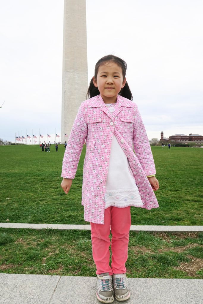 This little girl's coat is spot-on.