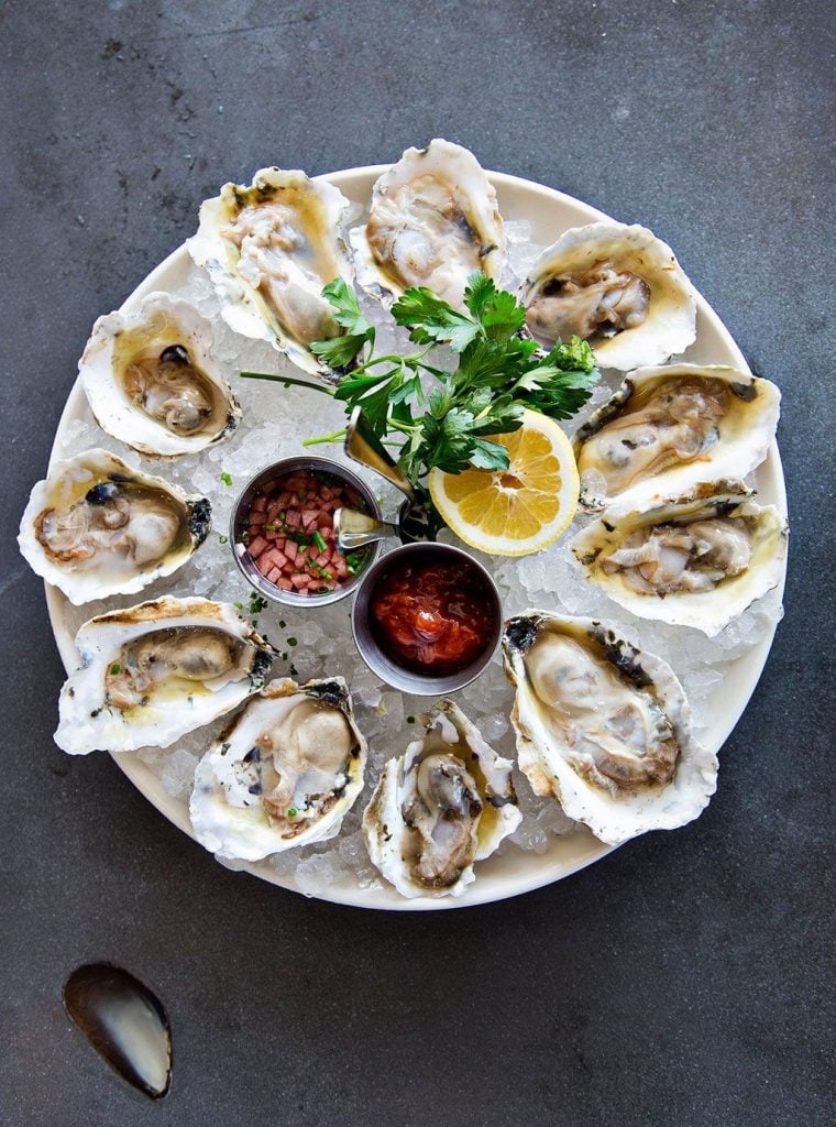Arlington - Washingtonian Mussel Bar still offers delicious bivalves along with its new buffet brunch. Photograph by Scott Suchman