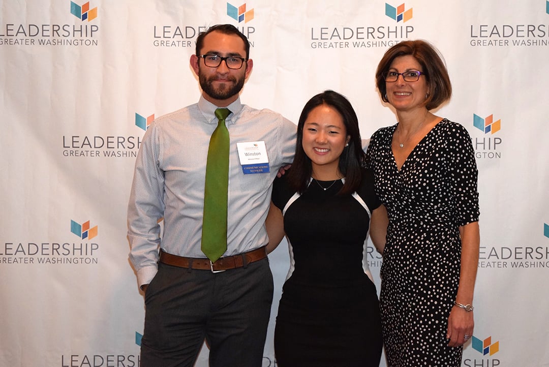 Winston O’Neal, Yureea Lee, Debbie Kaplan, all of Leadership Greater Washington.