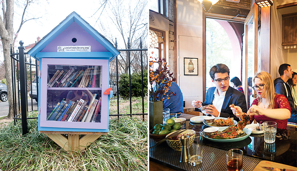 MountPleasant_bad-saint-free-mini-library - Washingtonian Hottest Neighborhoods in Washington, DC, Maryland, Virginia. MountPleasant.