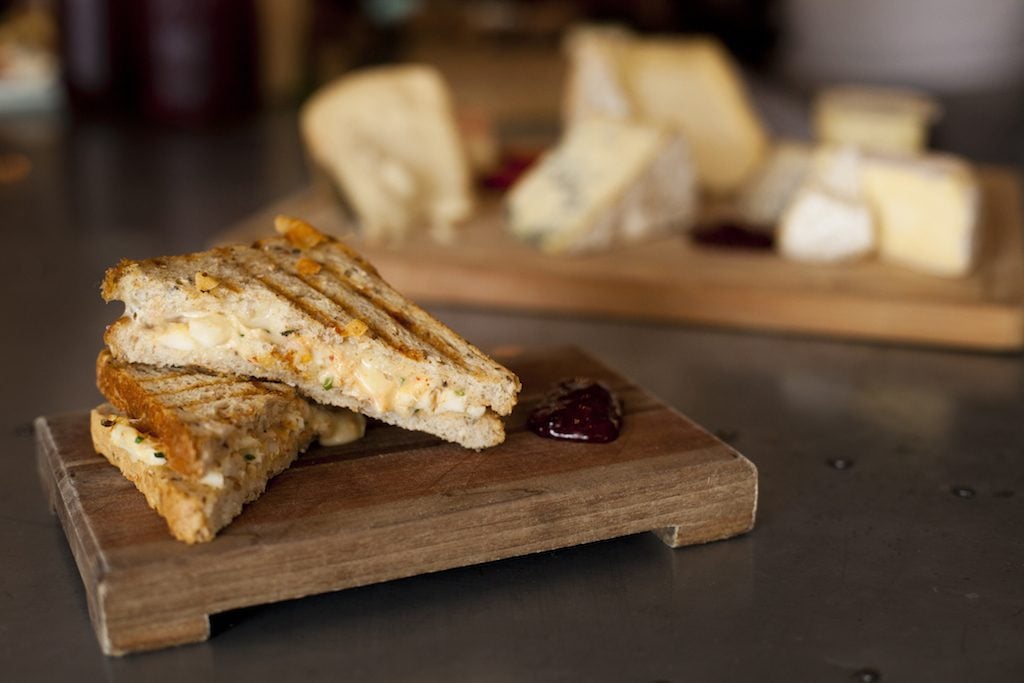 A whole bar devoted to grilled cheese awaits at Ripple. Photograph via Ripple