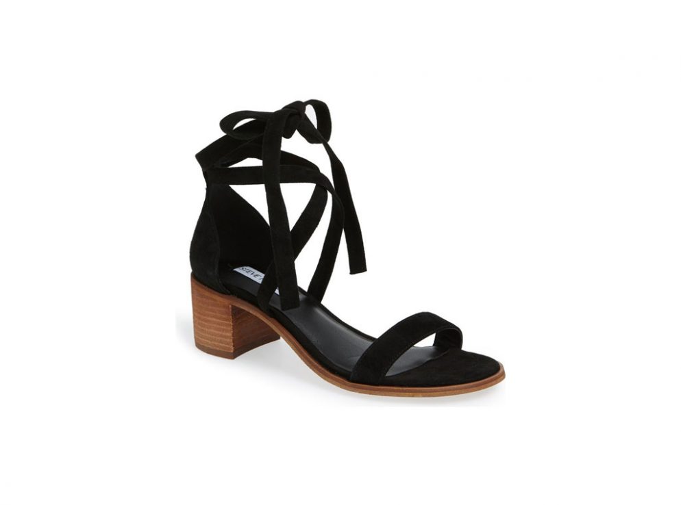 stacked heel sandals