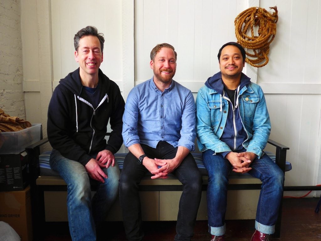 The Cappy's crew (left to right): co-owner Paul Ruppert, chef Johnny Spero, and co-owner Nick Pimentel. Photograph by Anna Spiegel