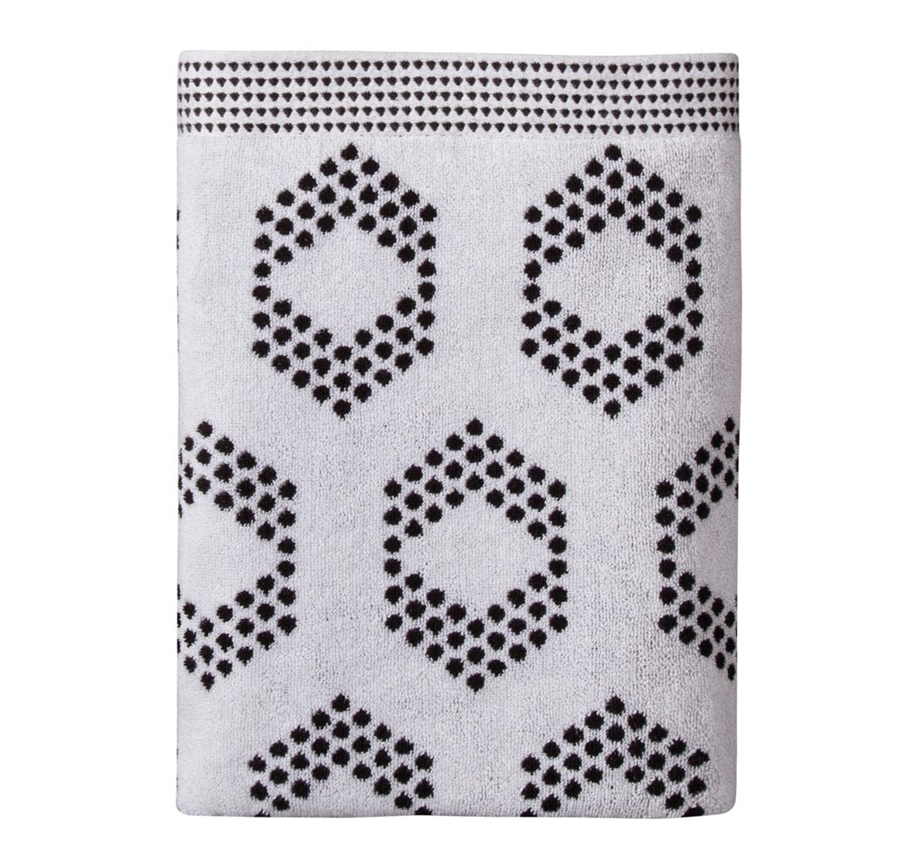 bathroom decor accessories Target-nate-berkus-galaxy-black-diamond-dot-bath-towel