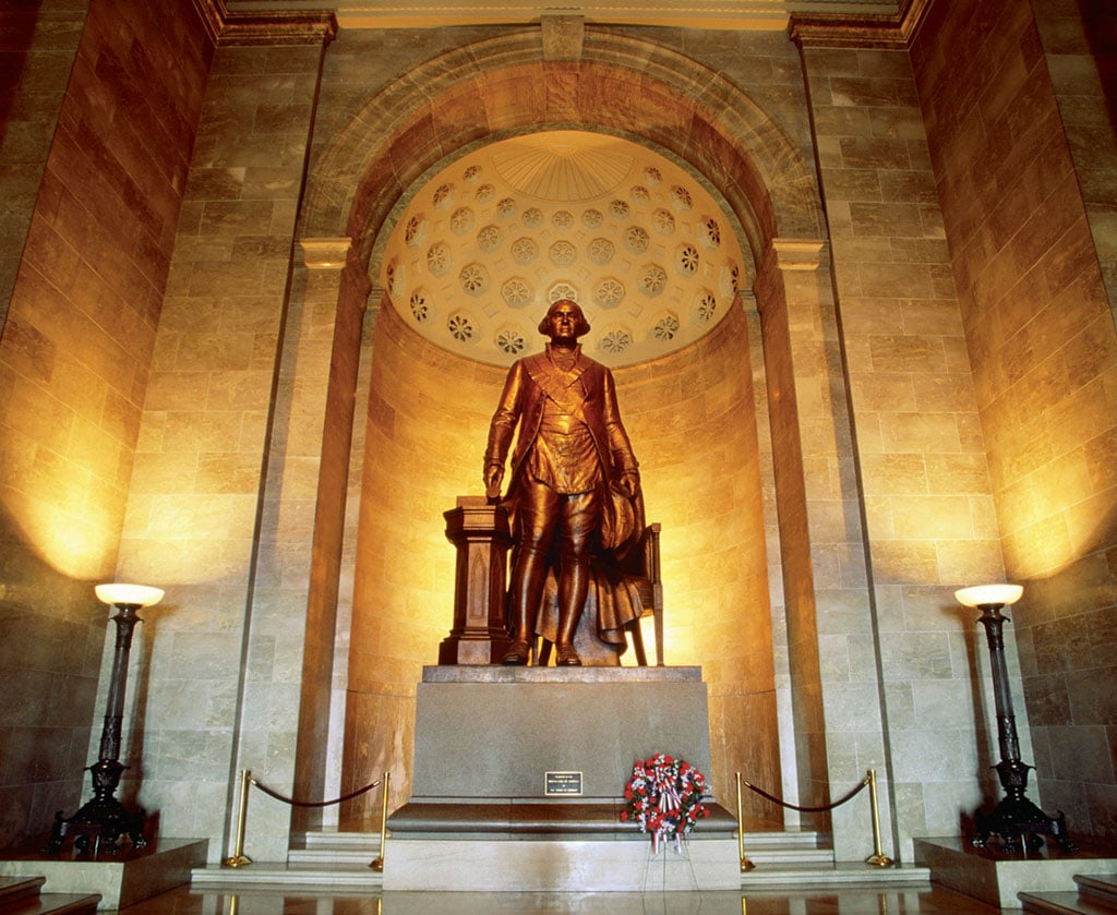 DC memorials. This George Washington memorial towers over Old Town Alexandria. Photograph by Hisham Ibrahim/Alamy.