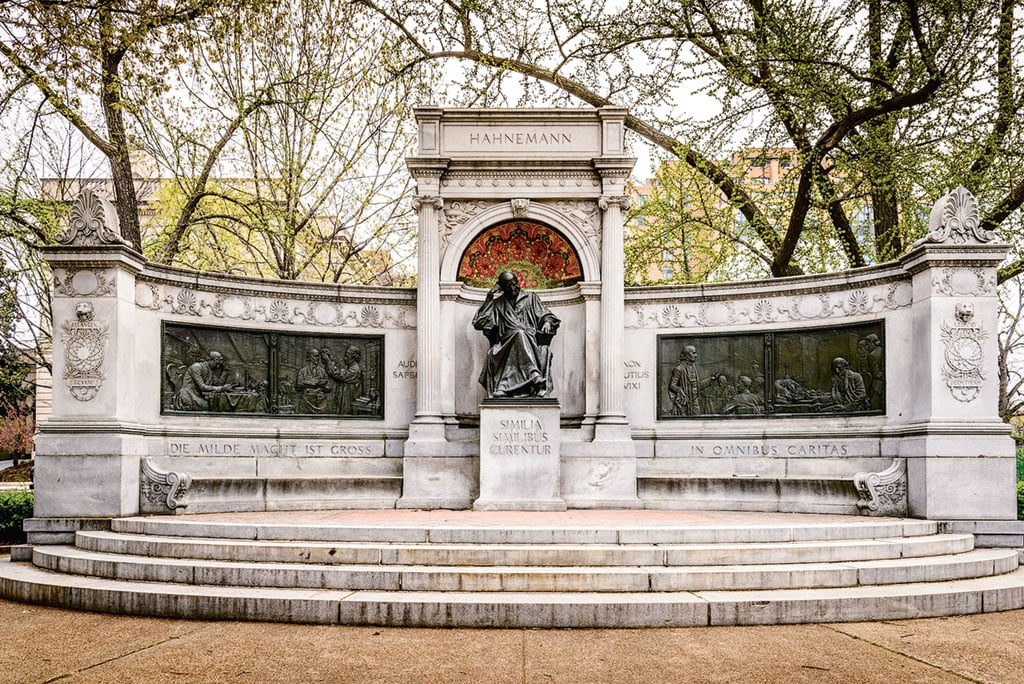 DC Memorials. The Samuel Hahnemann statue near Scott Circle. Photograph by Mark Summerfield/Alamy.