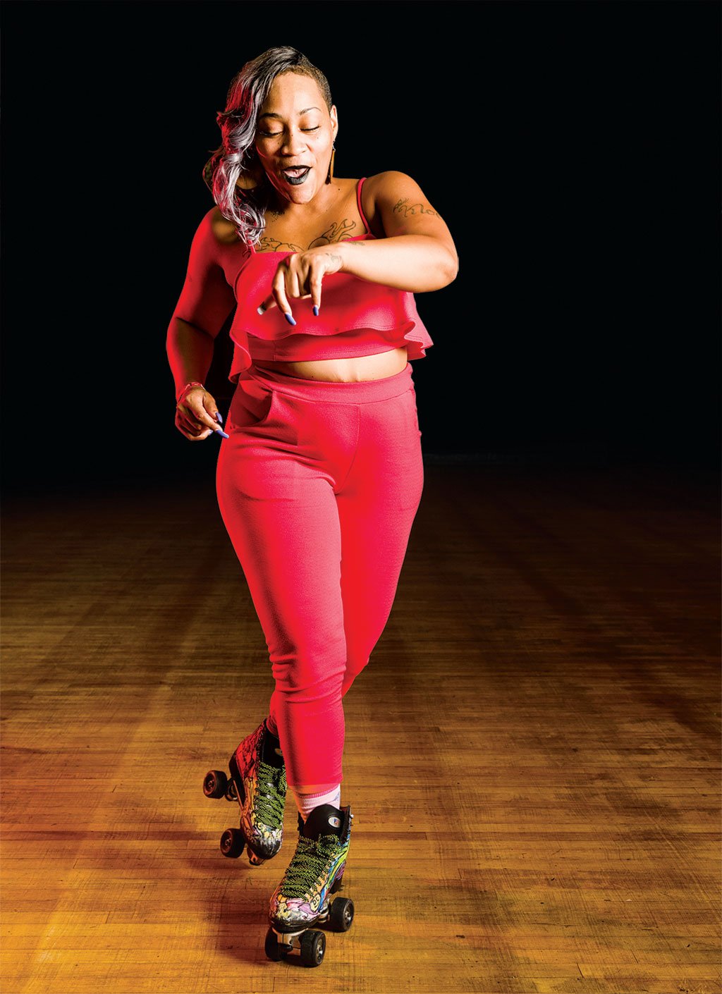 roller-skating-temple-hills-skate-palace_marsha-stanard - Washingtonian Roller Skating. Marsha Stanard.